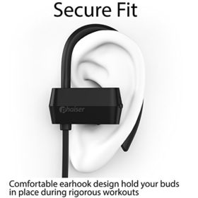 Phaiser BHS-430 Bluetooth Headphones, Sweatproof Wireless Earbuds For