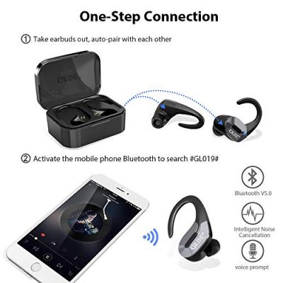 Wireless Earbuds, Bluetooth 5.0 Headphones True Wireless Earbuds Sports