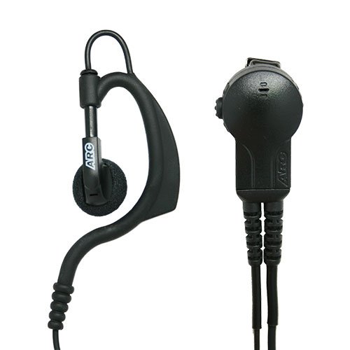 ARC G31075 Earhook Headset Earpiece Lapel Mic for Motorola APX4000