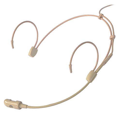 Sujeetec Beige Pro Earhook Headset Headworn Unidirectional Microphone ...